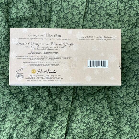 Punch Studio "We Wish You a Merry Christmas" Small Keepsake Music Box - Picture 10 of 11